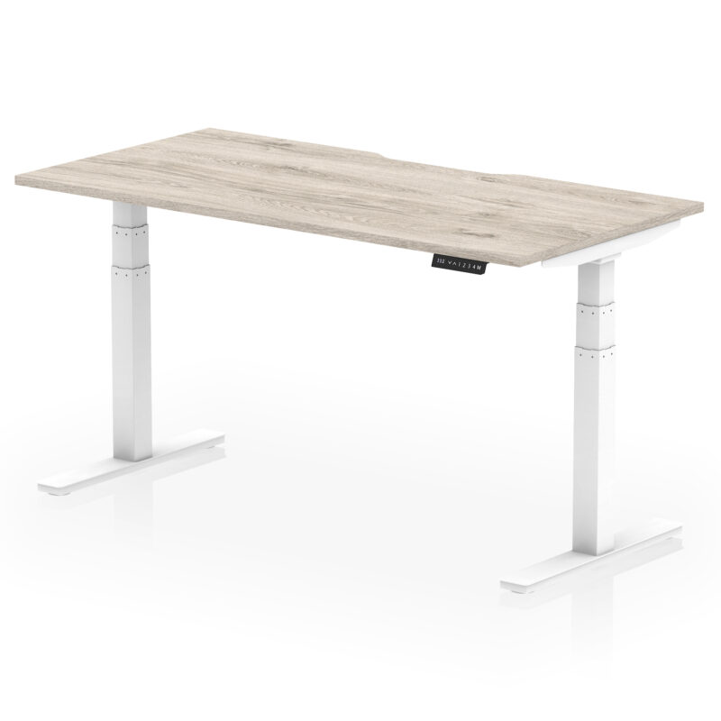 Air Scalloped Edge Height Adjustable Office Desk - Image 42