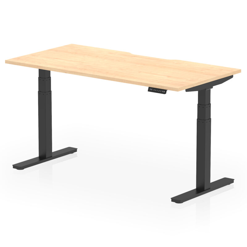Air Scalloped Edge Height Adjustable Office Desk - Image 43
