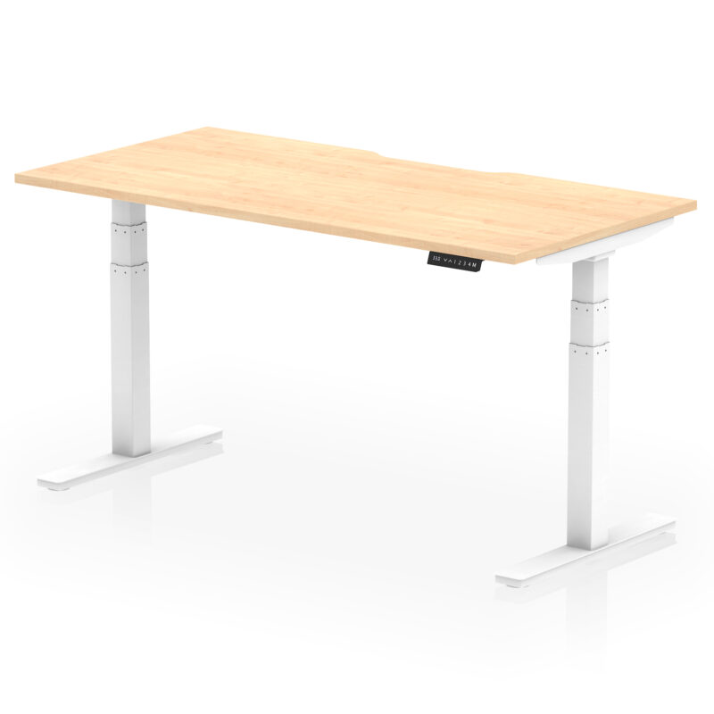 Air Scalloped Edge Height Adjustable Office Desk - Image 45
