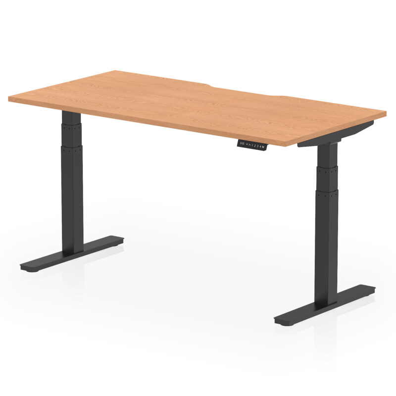Air Scalloped Edge Height Adjustable Office Desk - Image 46