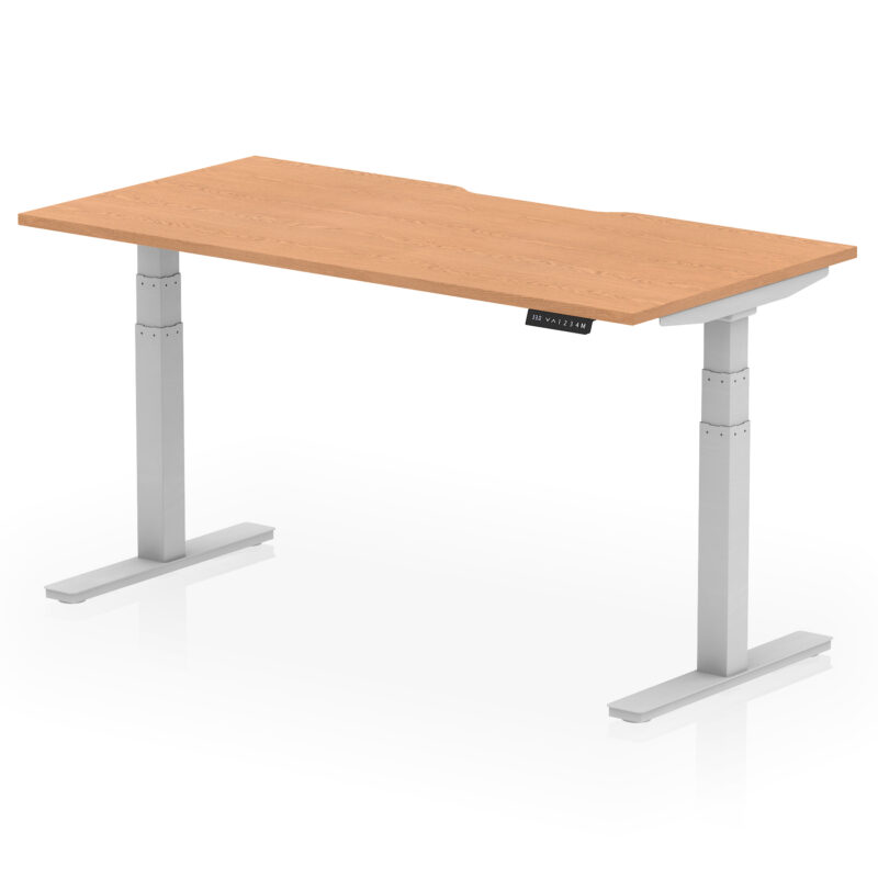 Air Scalloped Edge Height Adjustable Office Desk - Image 47