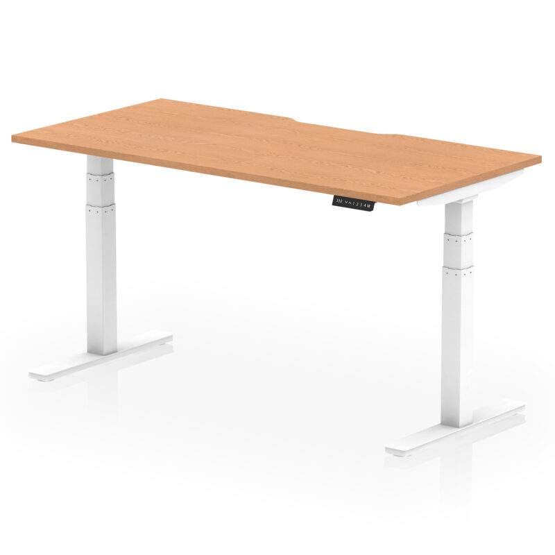Air Scalloped Edge Height Adjustable Office Desk - Image 48