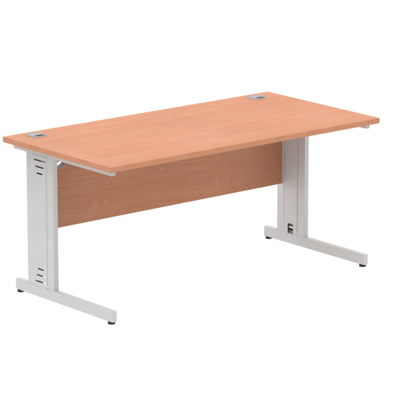 Impulse 1600mm Straight Desk Cable Managed Leg - Image 3