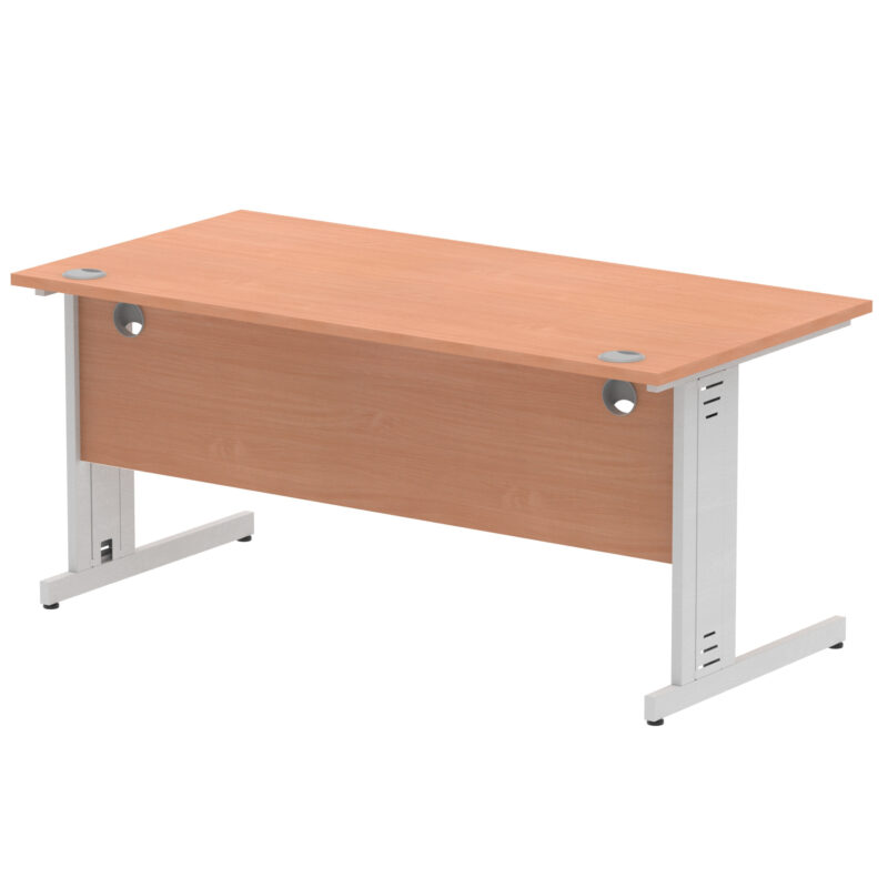 Impulse 1600mm Straight Desk Cable Managed Leg - Image 5