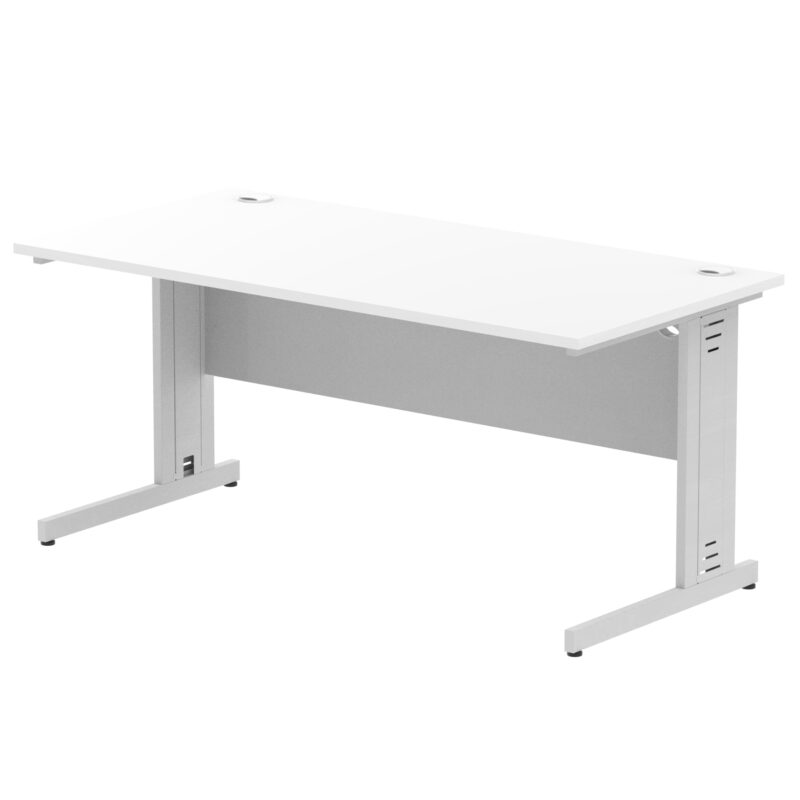 Impulse 1600mm Straight Desk Cable Managed Leg - Image 81