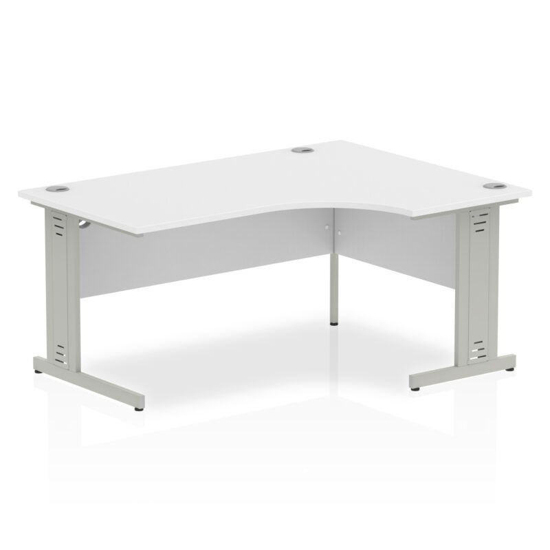 Impulse 1600mm Right Crescent Desk Cable Managed Leg - Image 17