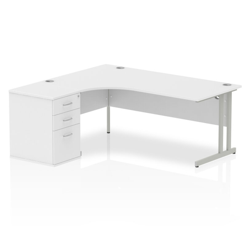 Impulse 1800mm Cantilever Left Crescent Desk Workstation - Image 32