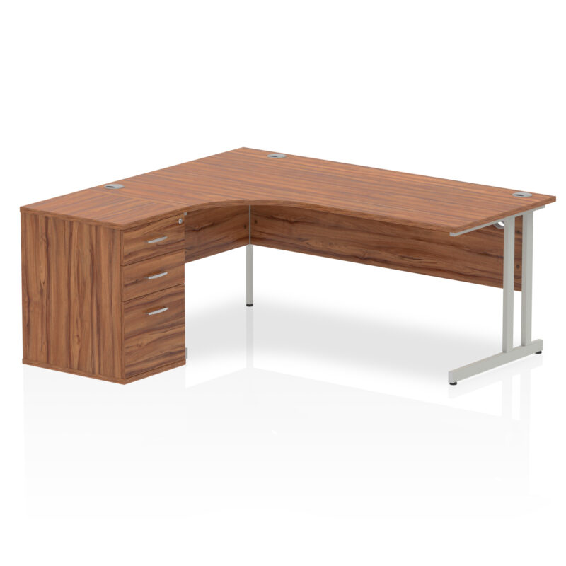 Impulse 1800mm Cantilever Left Crescent Desk Workstation - Image 26