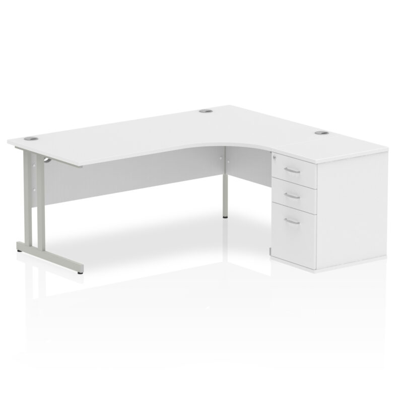 Impulse 1800mm Cantilever Right Crescent Desk Workstation - Image 32