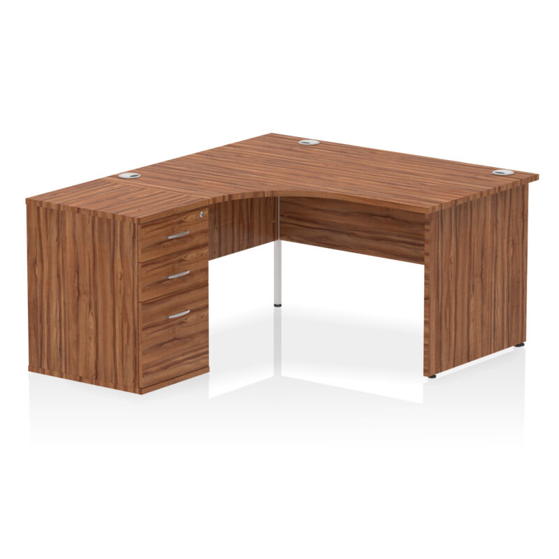 Impulse Panel End Crescent Desk Workstation - Image 67