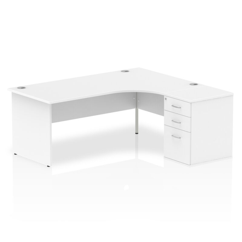Impulse Panel End Crescent Desk Workstation - Image 47