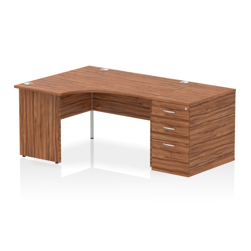 Impulse Panel End Crescent Desk Workstation - Image 72