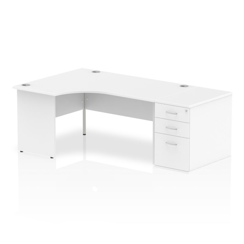 Impulse Panel End Crescent Desk Workstation - Image 12