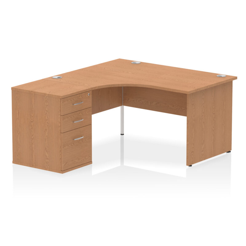 Impulse Panel End Crescent Desk Workstation - Image 69