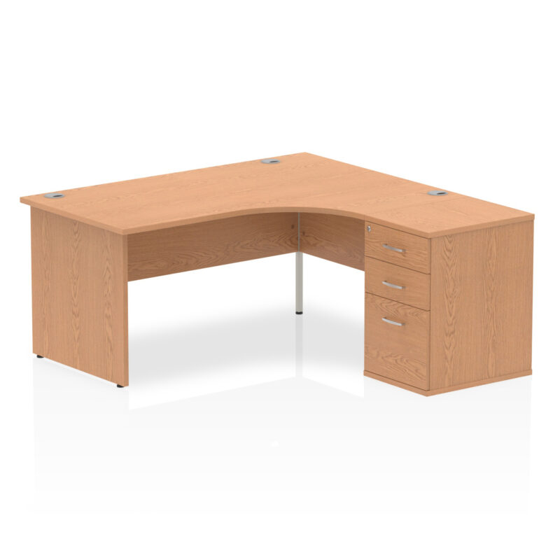 Impulse Panel End Crescent Desk Workstation - Image 19