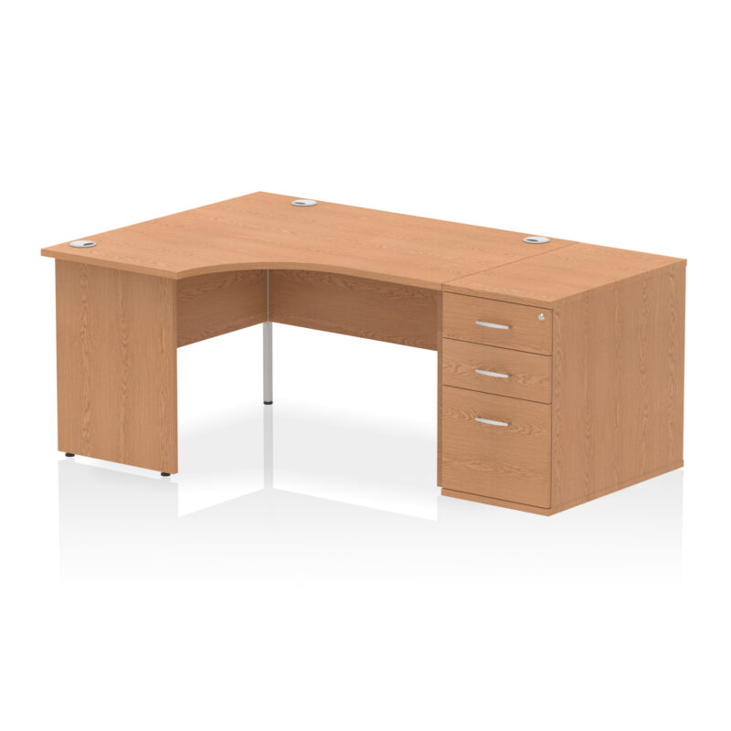 Impulse Panel End Crescent Desk Workstation - Image 74