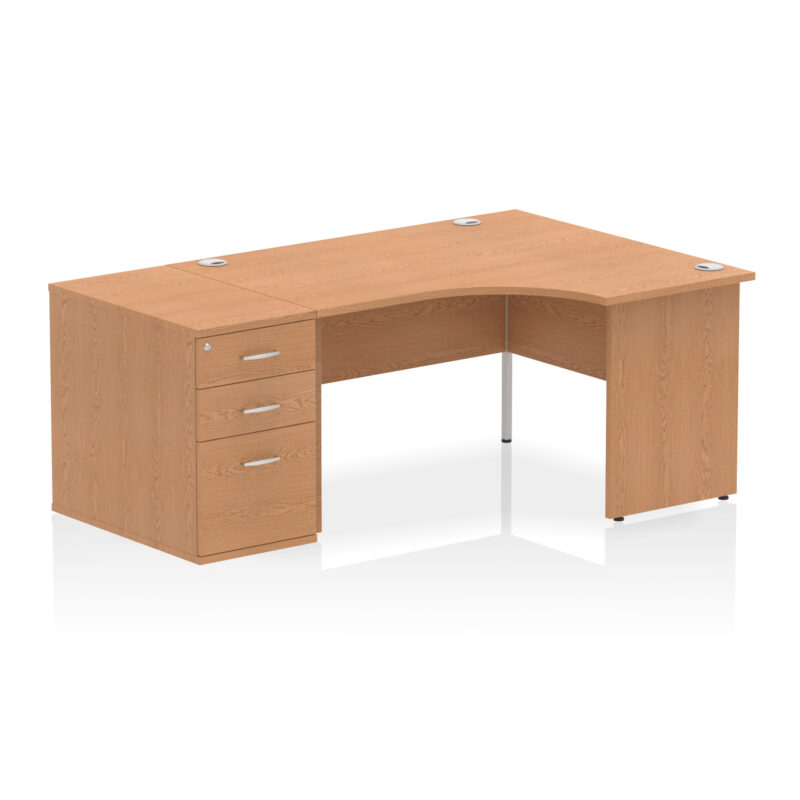Impulse Panel End Crescent Desk Workstation - Image 84