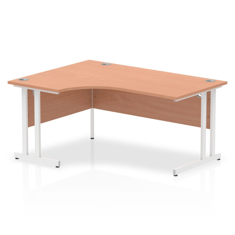 Impulse 1600mm Left Crescent Desk Cantilever Leg - Image 2