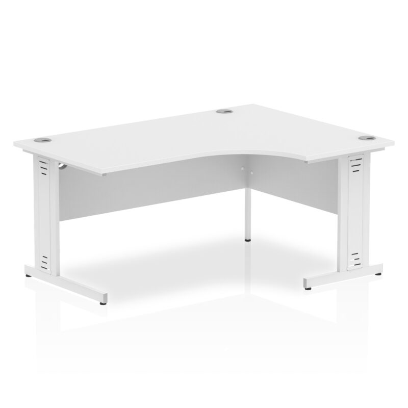 Impulse 1600mm Right Crescent Desk Cable Managed Leg - Image 18