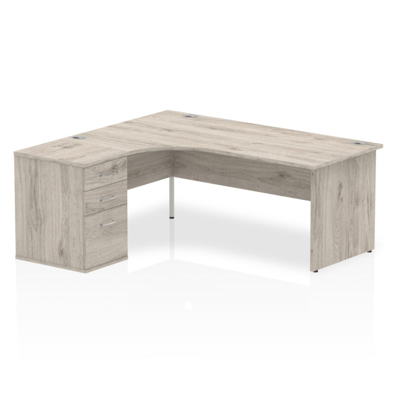 Impulse Panel End Crescent Desk Workstation - Image 27