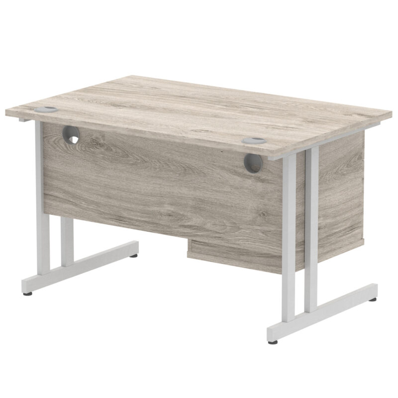 Impulse 1200mm Cantilever Straight Desk With Single Fixed Pedestal - Image 74