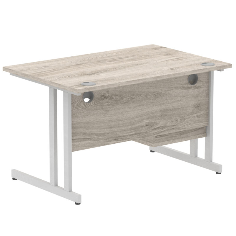 Impulse 1200mm Cantilever Straight Desk With Single Fixed Pedestal - Image 76