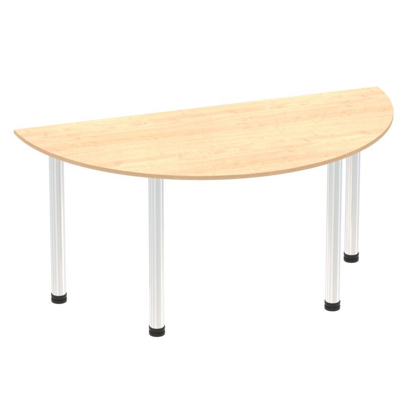 Impulse Semi-Circle Table With Post Leg - Image 13