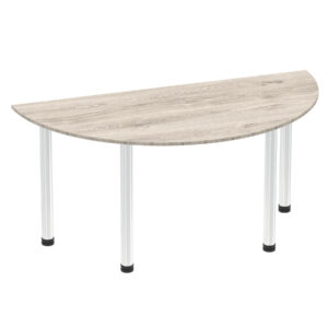 Impulse Semi-Circle Table With Post Leg - Image 8
