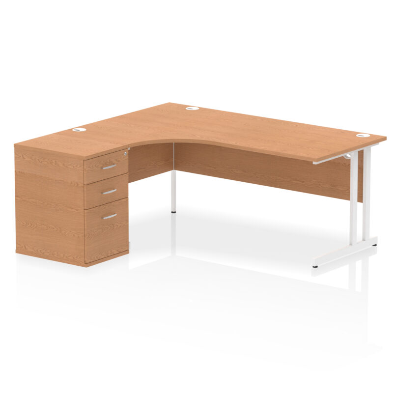 Impulse 1800mm Cantilever Left Crescent Desk Workstation - Image 21
