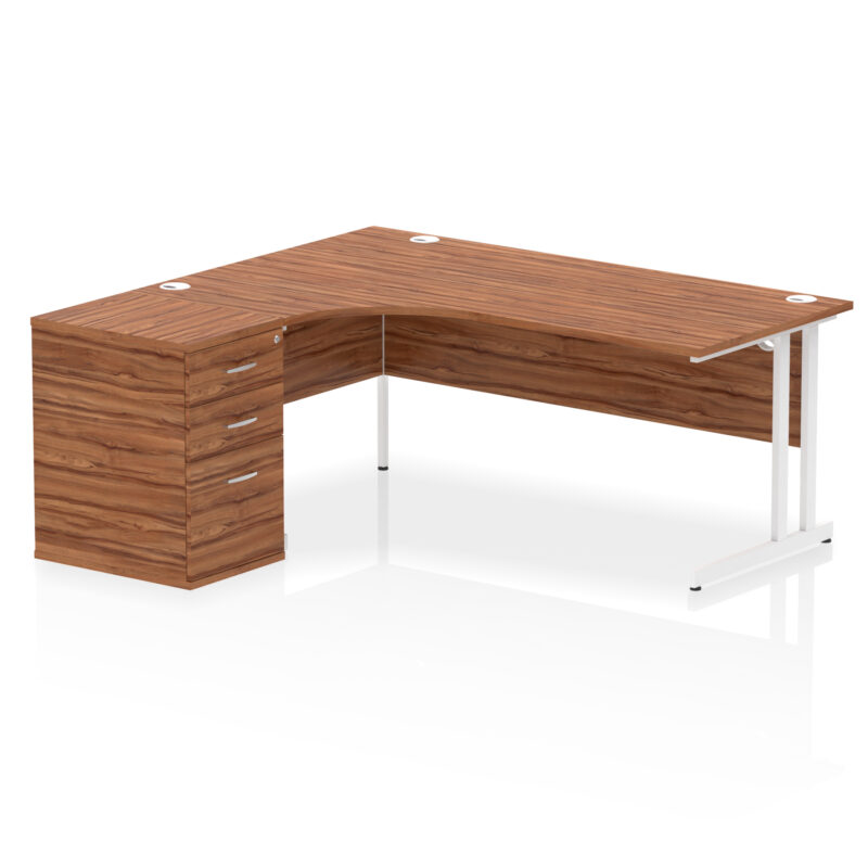 Impulse 1800mm Cantilever Left Crescent Desk Workstation - Image 27