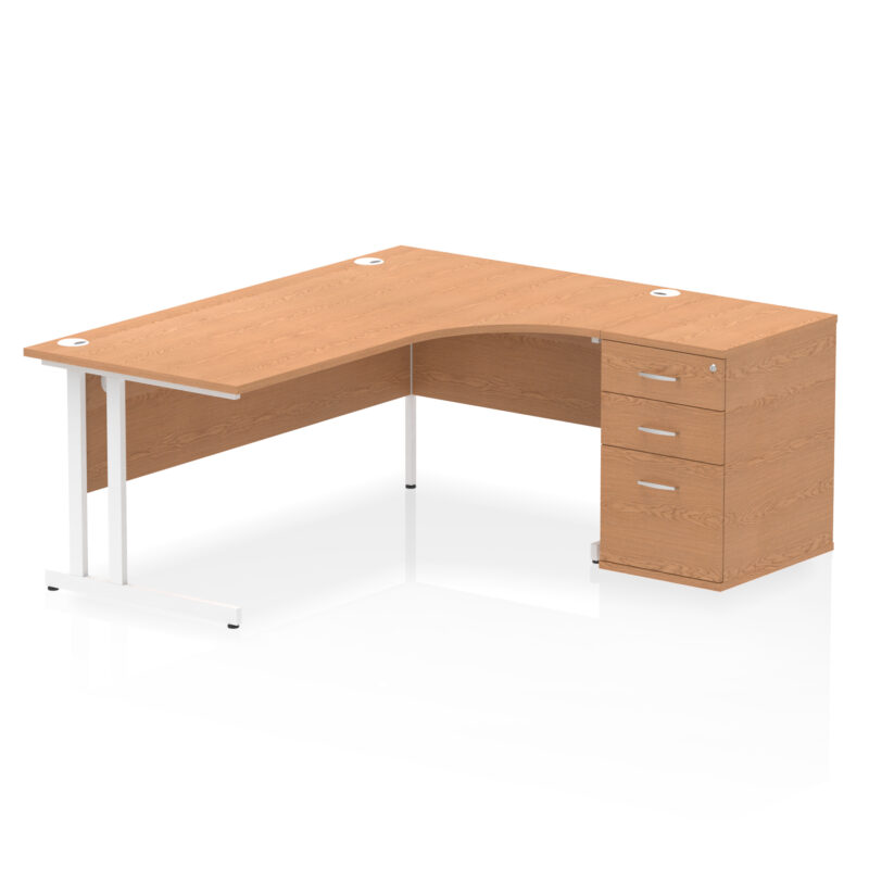 Impulse 1800mm Cantilever Right Crescent Desk Workstation - Image 21