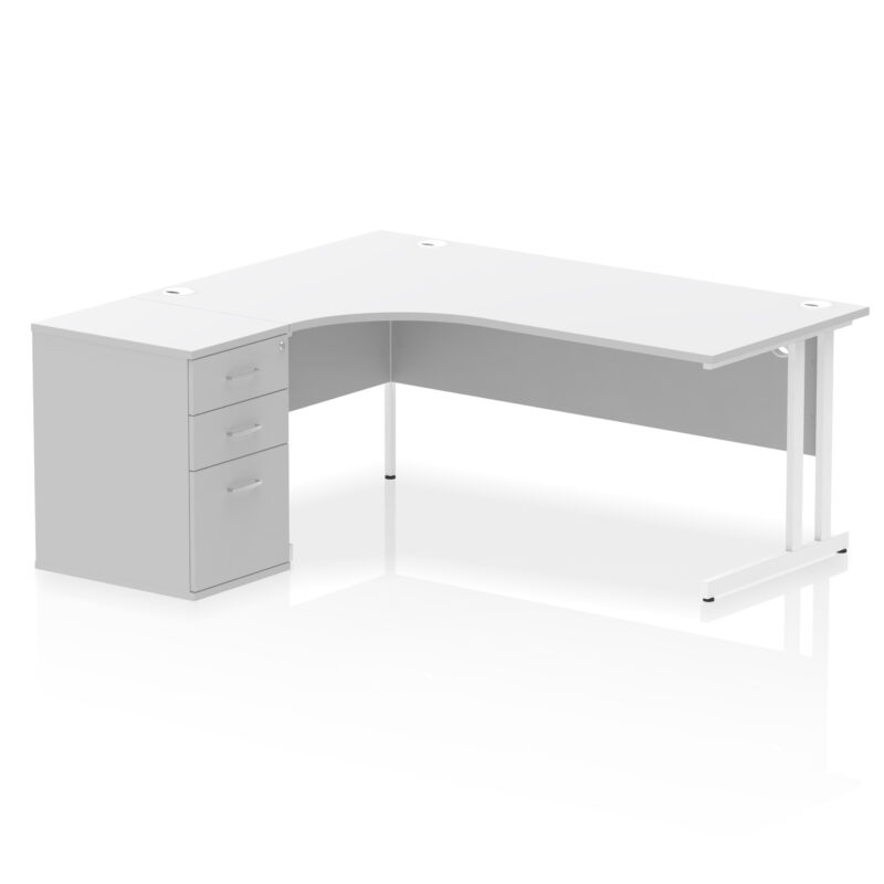 Impulse 1800mm Cantilever Left Crescent Desk Workstation - Image 33