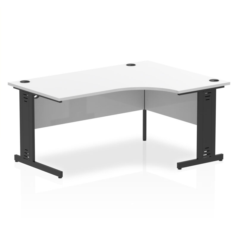 Impulse 1600mm Right Crescent Desk Cable Managed Leg - Image 16