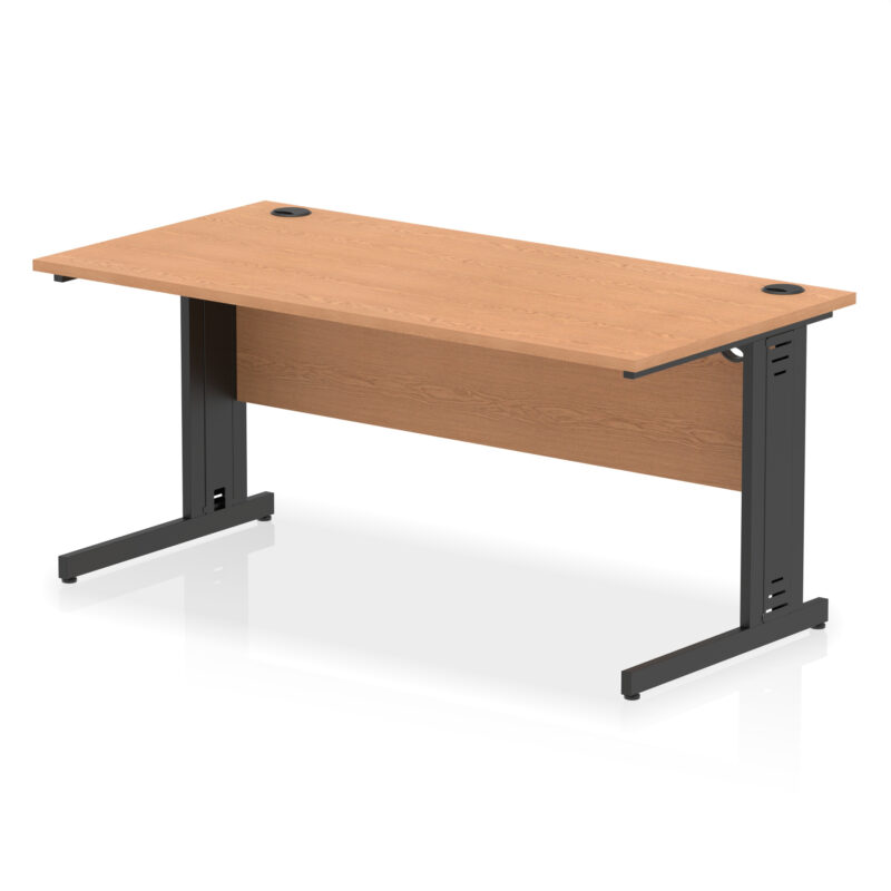 Impulse 1600mm Straight Desk Cable Managed Leg - Image 103