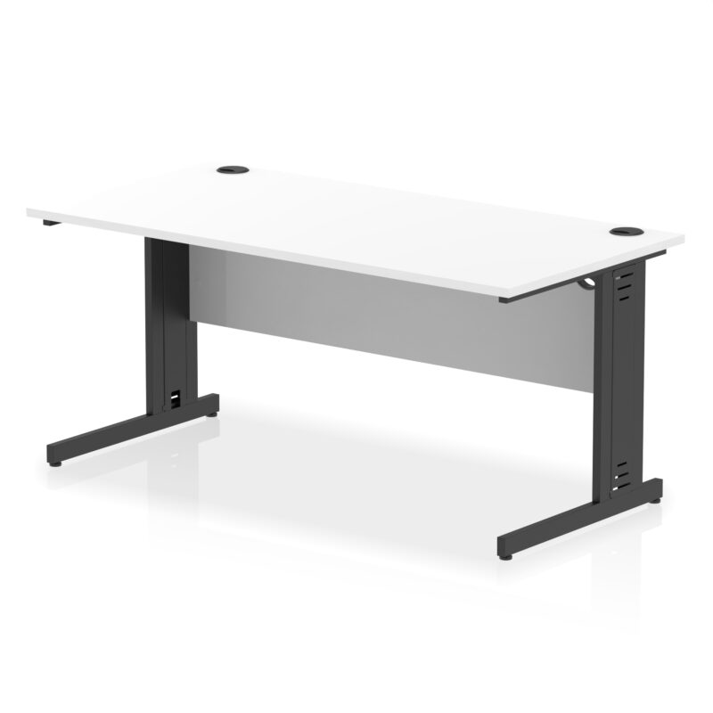 Impulse 1600mm Straight Desk Cable Managed Leg - Image 105