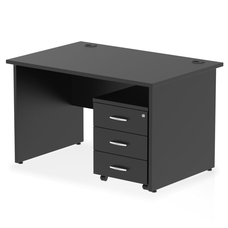 Impulse Panel End Straight Desk With Mobile Pedestal - Image 50