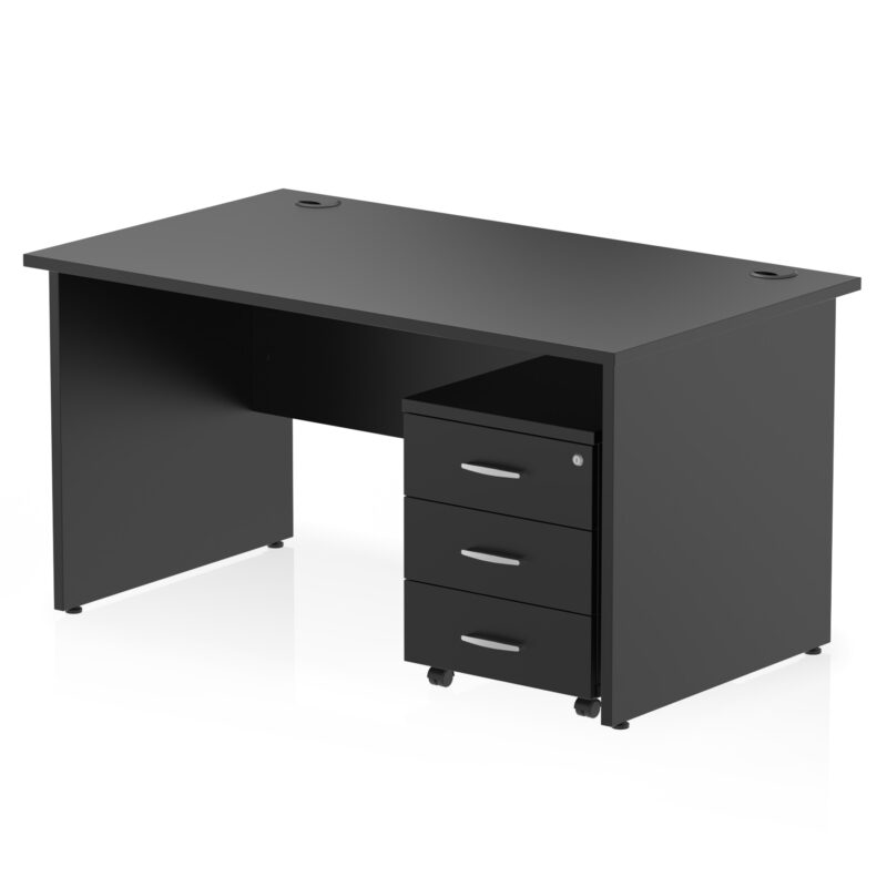 Impulse Panel End Straight Desk With Mobile Pedestal - Image 52