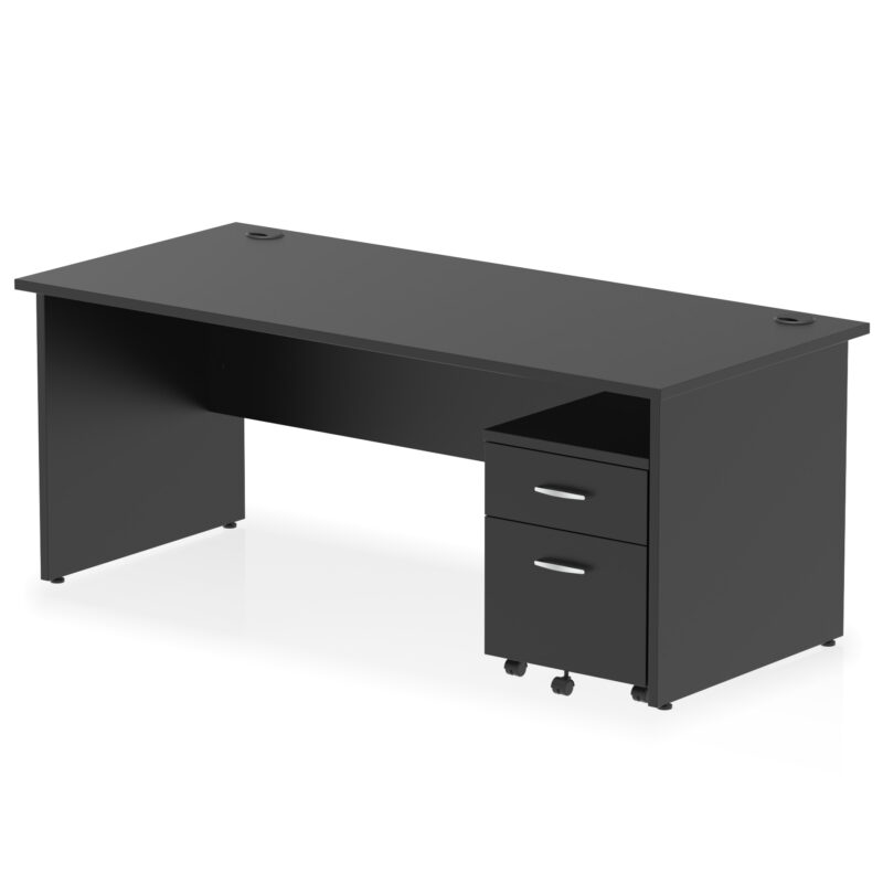 Impulse Panel End Straight Desk With Mobile Pedestal - Image 55