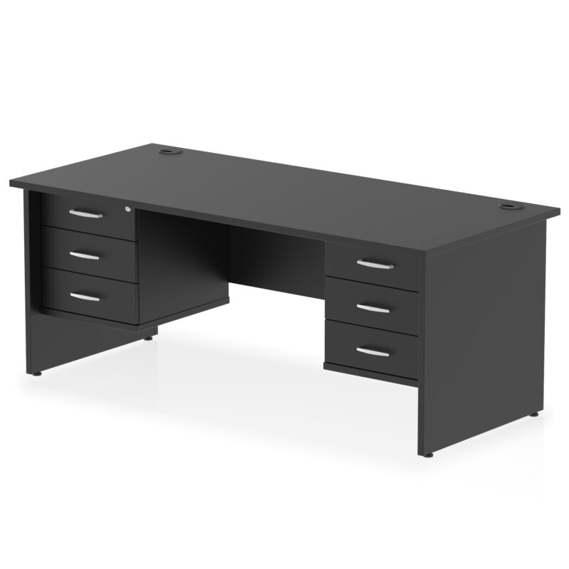 Impulse 1800mm Panel End Straight Desk With Two Fixed Pedestal - Image 38