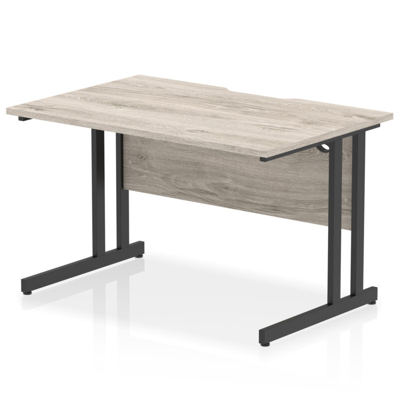 Impulse Scalloped Edge 1200mm Straight Desk Cantilever Leg - Image 5