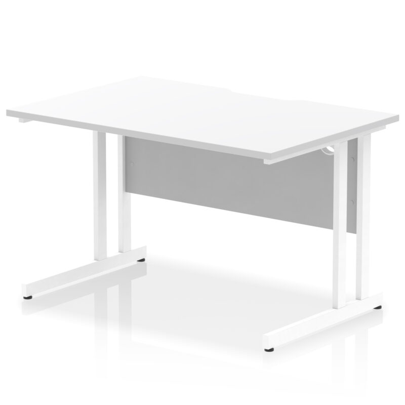 Impulse Scalloped Edge 1200mm Straight Desk Cantilever Leg - Image 19