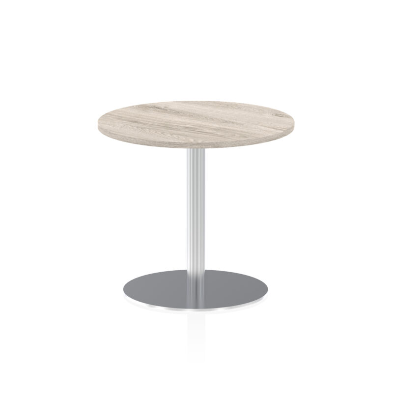 Italia Round Poseur Table Silver Leg - Image 18