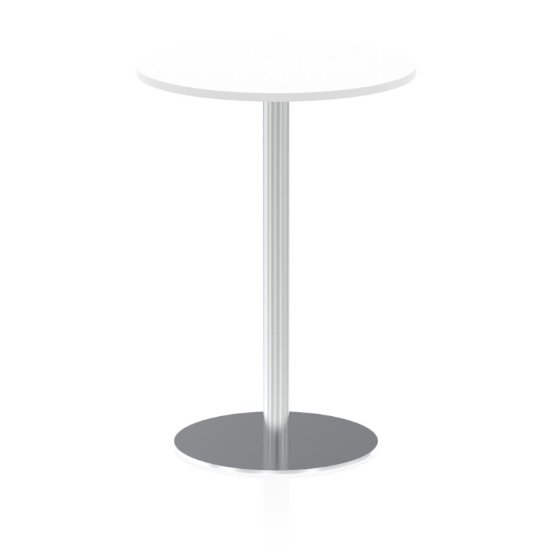 Italia Round Poseur Table Silver Leg - Image 21