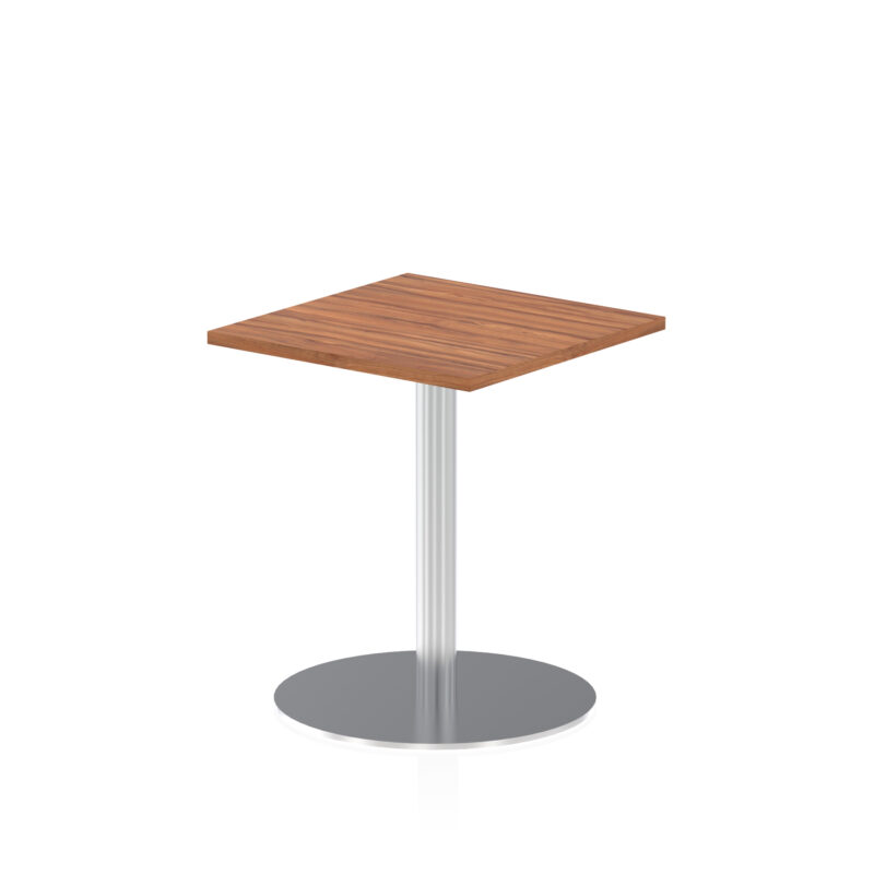 Italia Square Poseur Table Silver Leg - Image 2