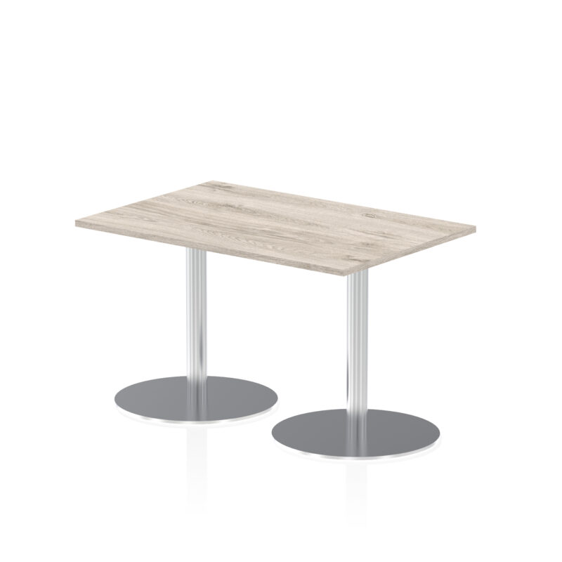 Italia Rectangular Poseur Table Silver Leg - Image 6
