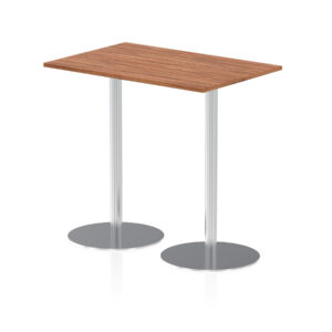 Italia Rectangular Poseur Table Silver Leg - Image 8