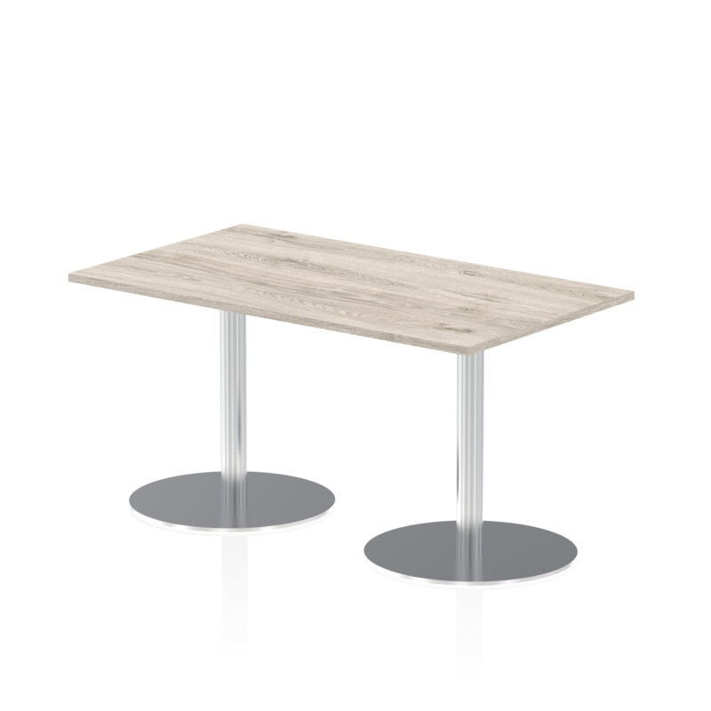 Italia Rectangular Poseur Table Silver Leg - Image 18