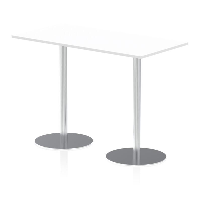 Italia Rectangular Poseur Table Silver Leg - Image 33