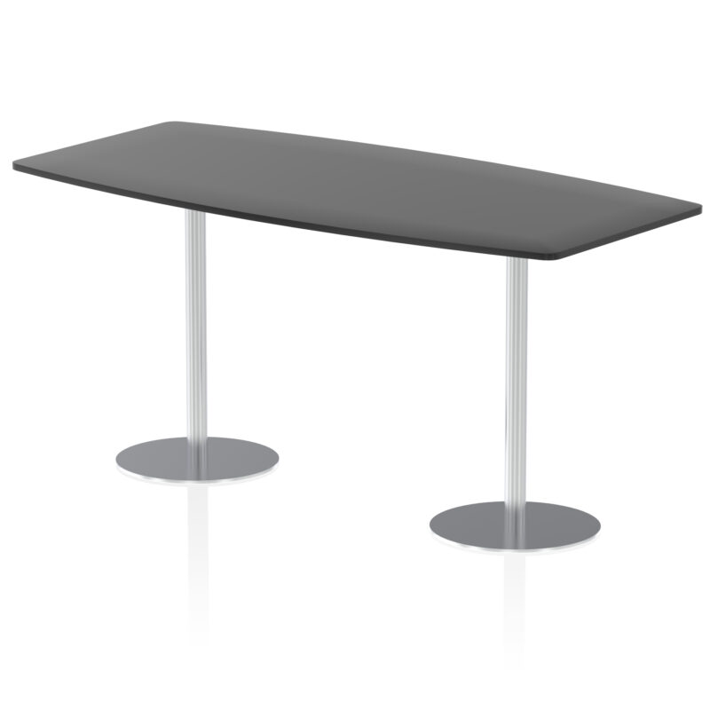 Italia High Gloss Boardroom Table Silver Leg - Image 7