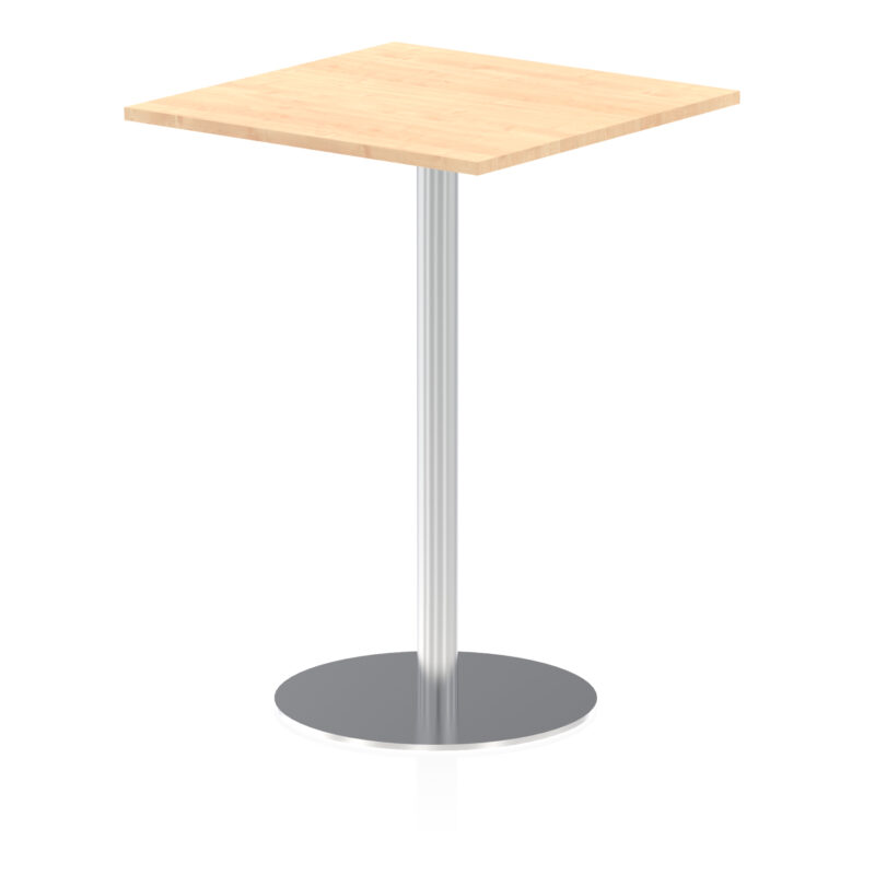Italia Square Poseur Table Silver Leg - Image 22